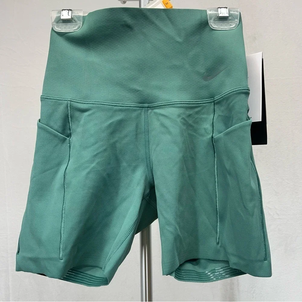 Nike Universa Women's Teal Green Athletic‎ Biker Shorts Xsmall